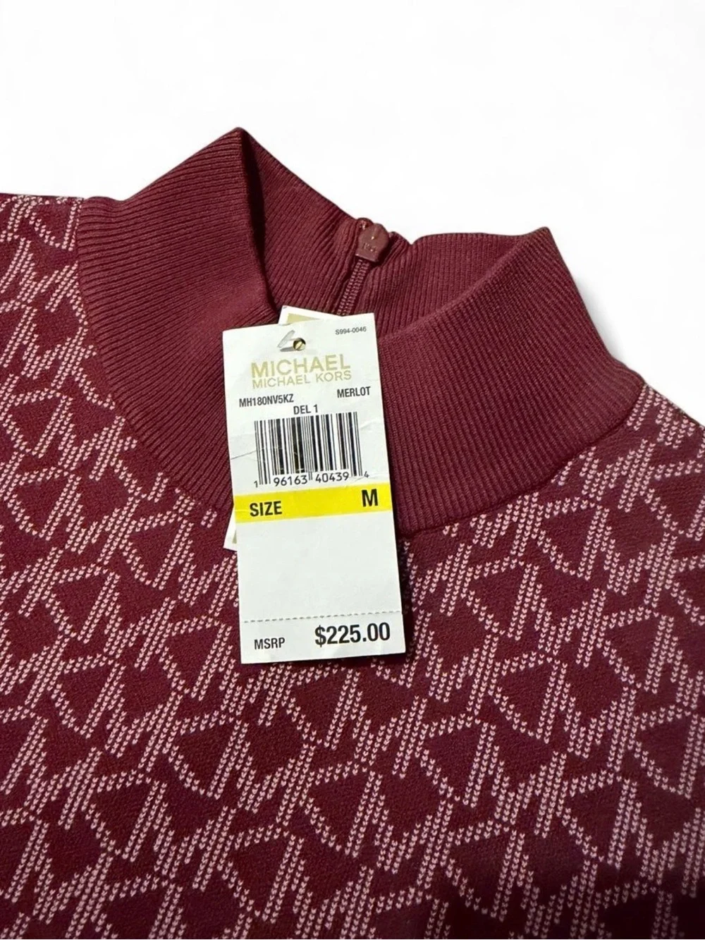 MK Michael Kors Sweater Dress Burgundy